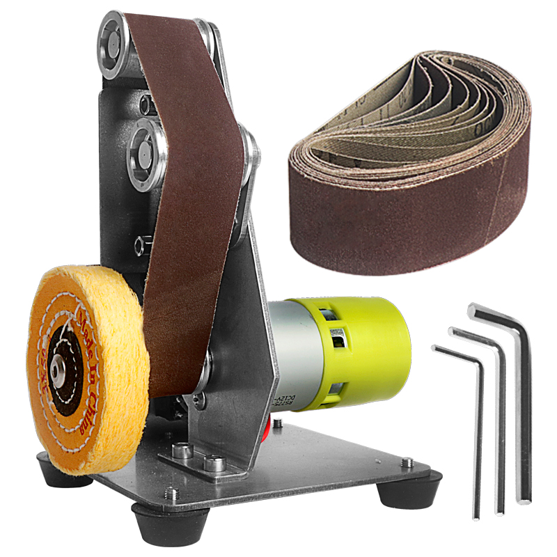 Woodworking Asmr - Mesin ampelas sabuk abrasif elektrik Mini