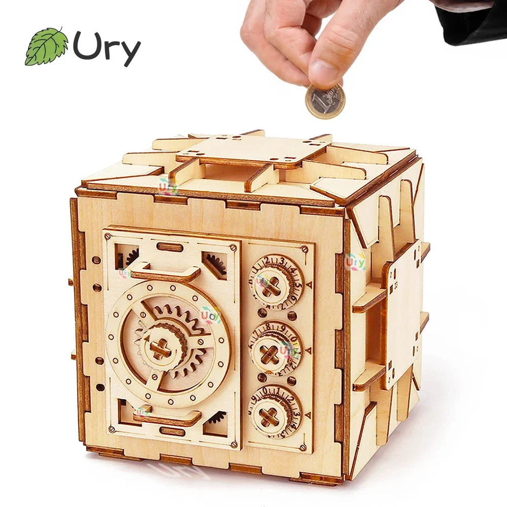 Woodworking Women - URY 3D Puzzle kayu Kata sandi