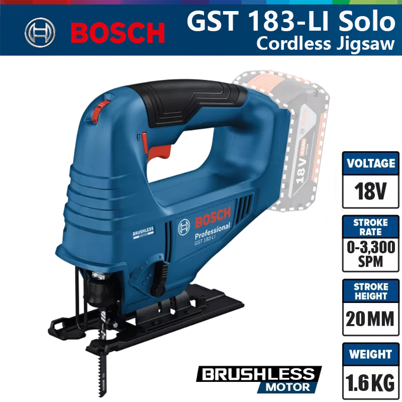 Woodworking Saw - Bosch GST 183-LI Gergaji Listrik Profesional