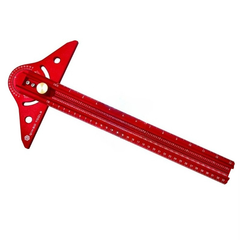 Woodworking Tools - Penggaris Protraktor Aluminium Alloy 13 Inci,