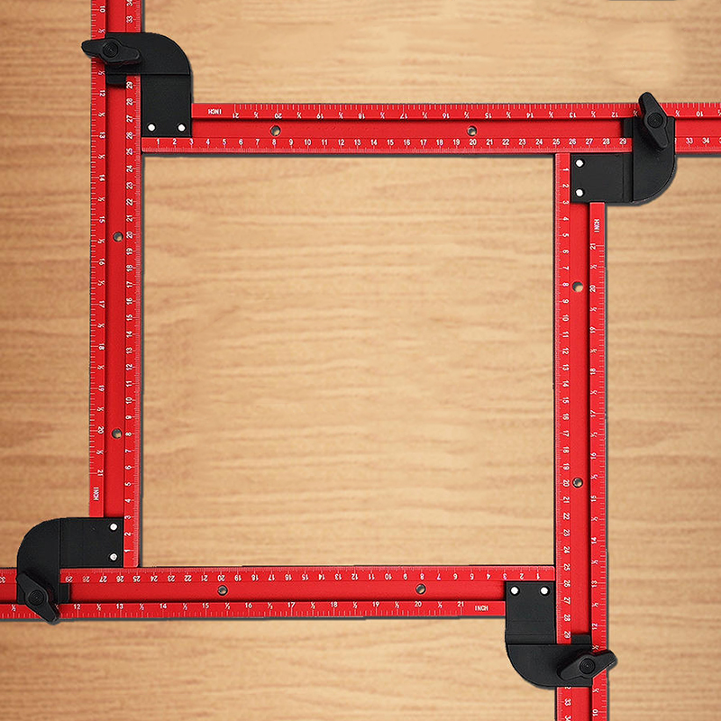 Woodworking Design Software - Panduan Template Router persegi 59cm, alat