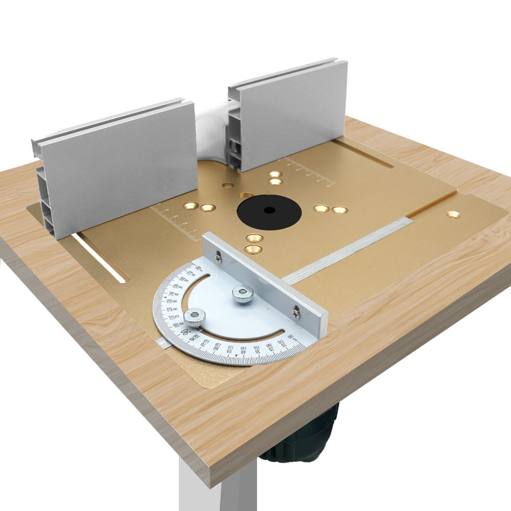 Woodworking Asmr - C8 Router aluminium pelat sisipan meja