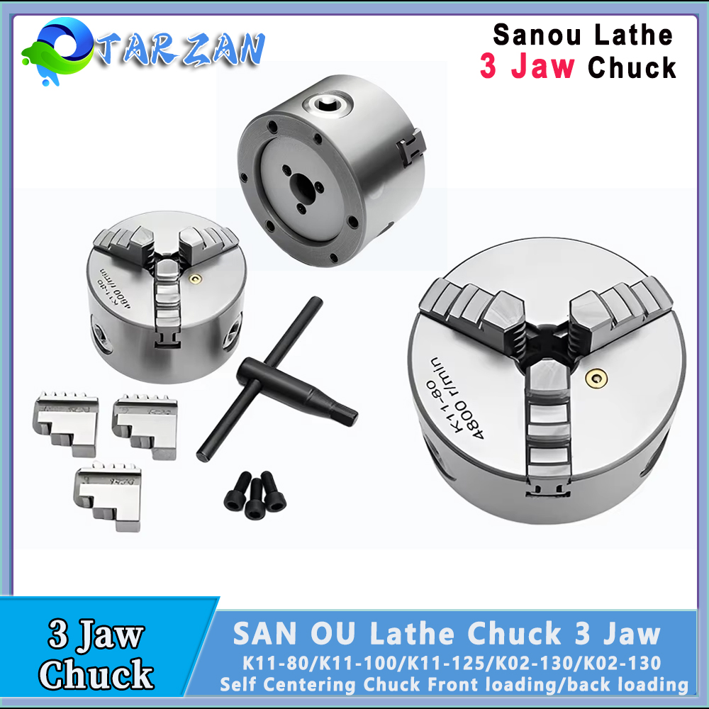 Woodworking Lathe Chuck - Chuck Mesin Bubut SANOU Self Centering