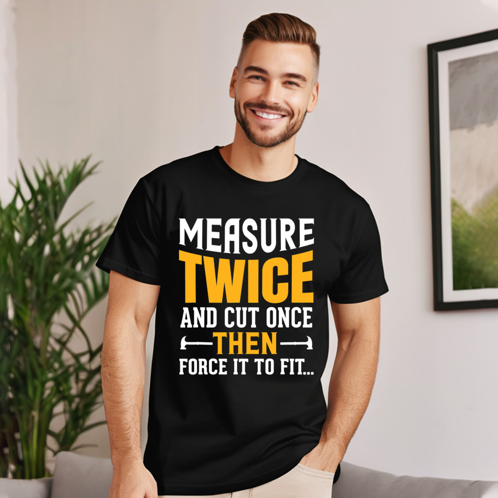 Woodworking Quotes Funny - Kaus lengan pendek pria, kaos katun