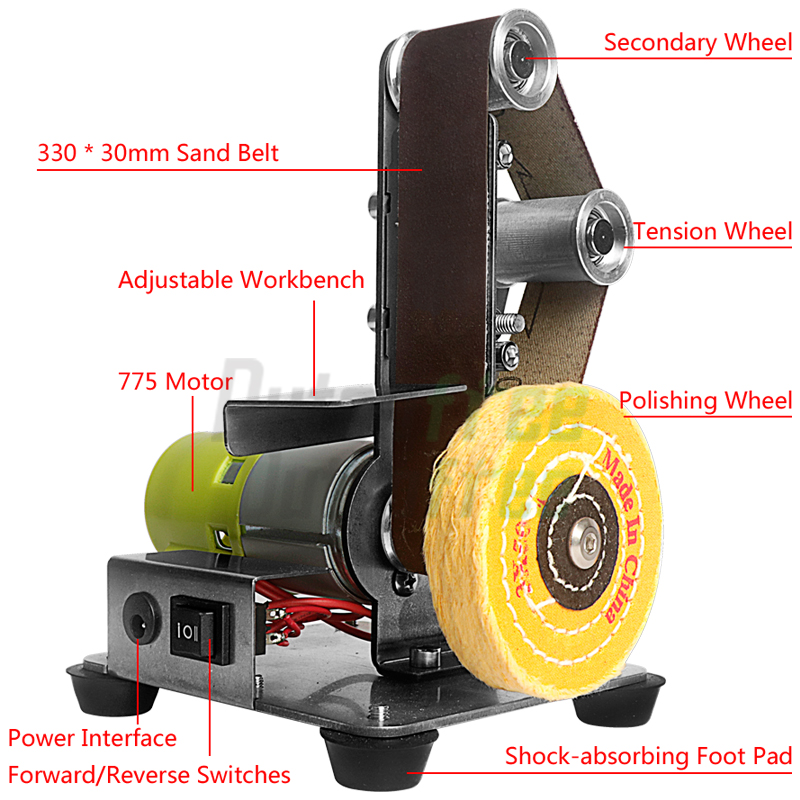 Mesin ampelas sabuk abrasif el - Woodworking Asmr ulasan dan harga