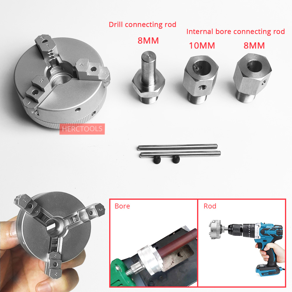 Chuck Bubut 3-Cakar 50mm Self- - Woodworking Lathe Chuck ulasan dan harga