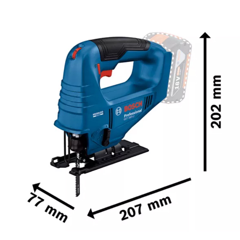 Bosch GST 183-LI Gergaji Listr - Woodworking Saw ulasan dan harga