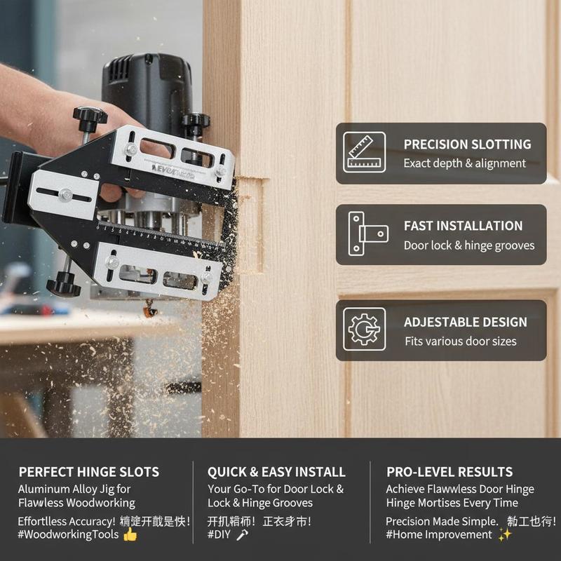 Templat Mortise Paduan Alumini - Woodworking Tools ulasan dan harga