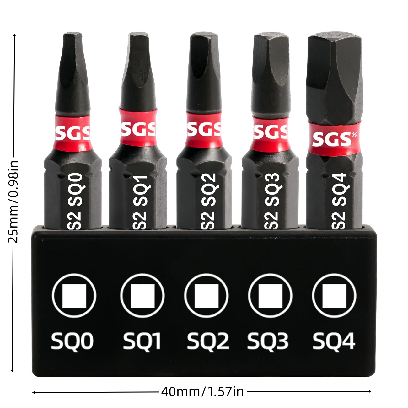 5 Buah, Bit Impact Persegi Pen - Woodworking Asmr ulasan dan harga