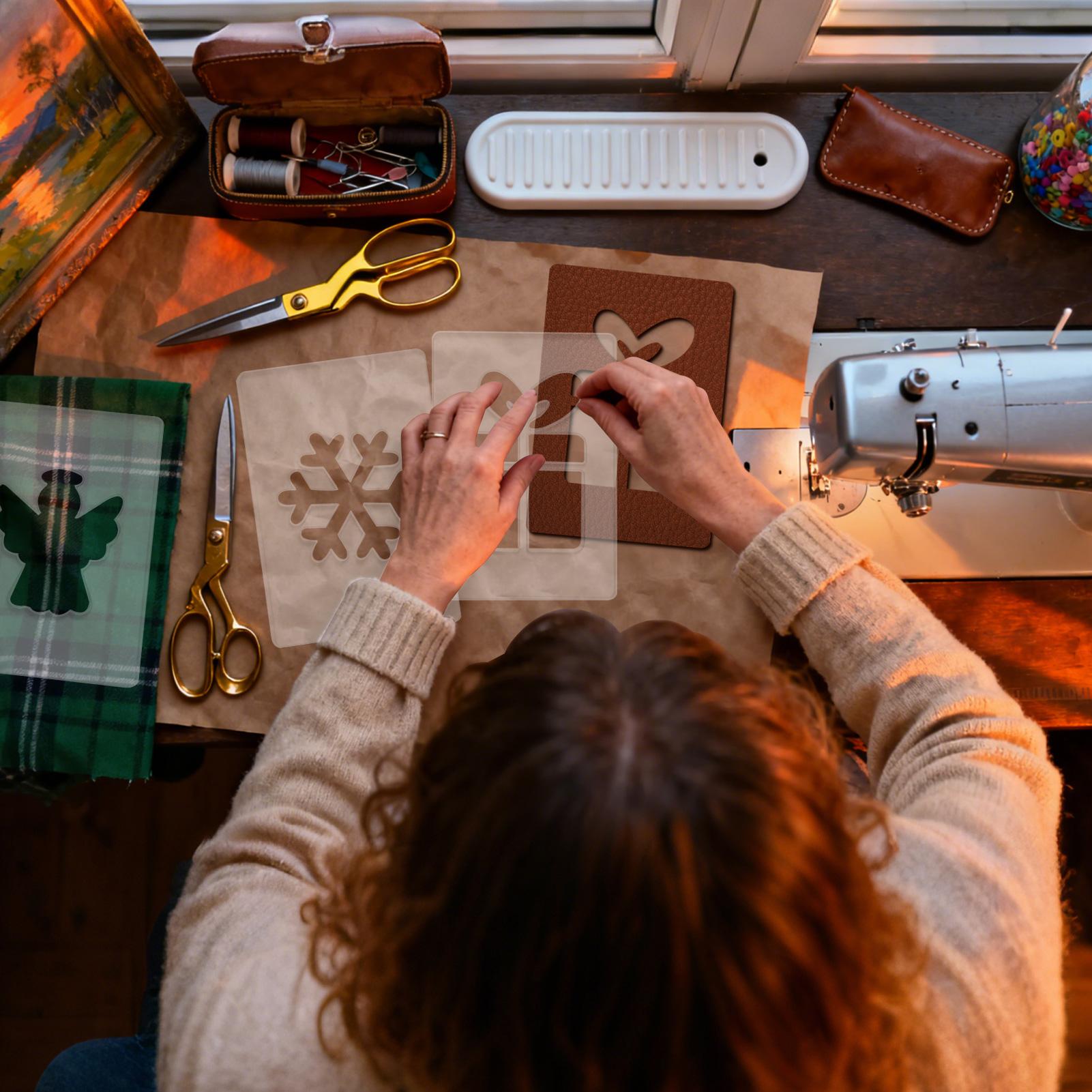 Stensil Natal Stensil Pekerjaa - Woodworking Women ulasan dan harga