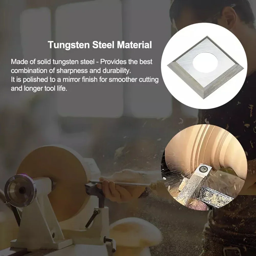 10 Buah Pisau Sisipan Karbida  - Woodworking Lathe Chuck ulasan dan harga