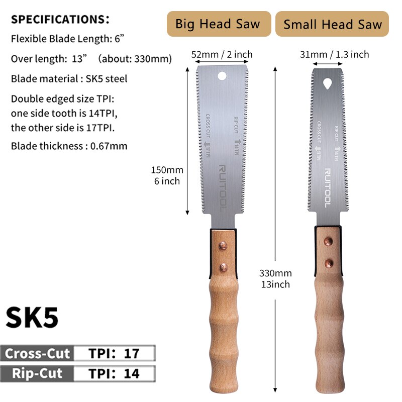 Gergaji Jepang 6 inci, gergaji - Japanese Pull Saw ulasan dan harga