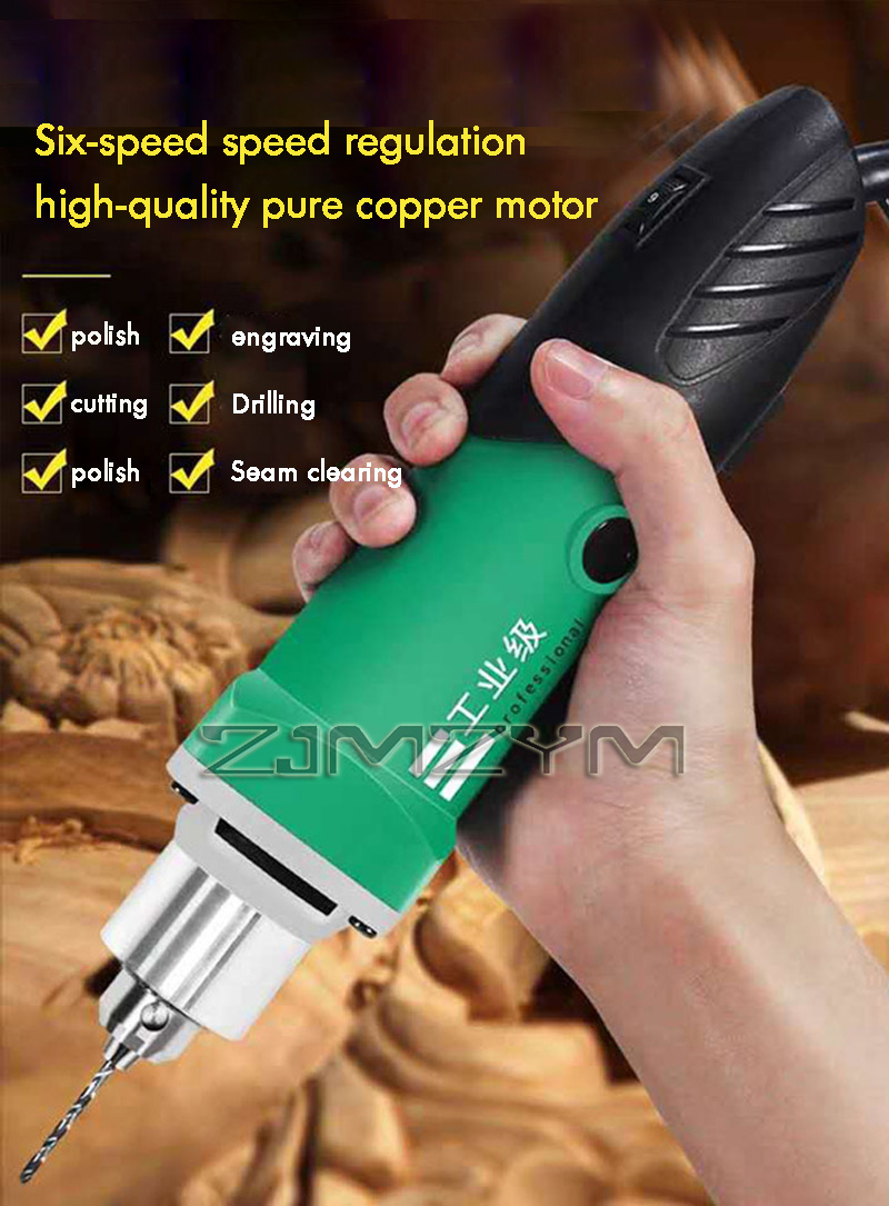 Mesin Ukir Kayu Listrik 6-Posi - Woodworking Power Tools ulasan dan harga