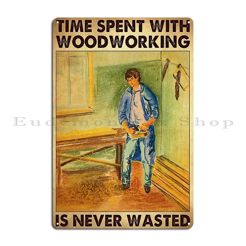 Poster Plakat Logam dengan Kut - Woodworking Meaning ulasan dan harga