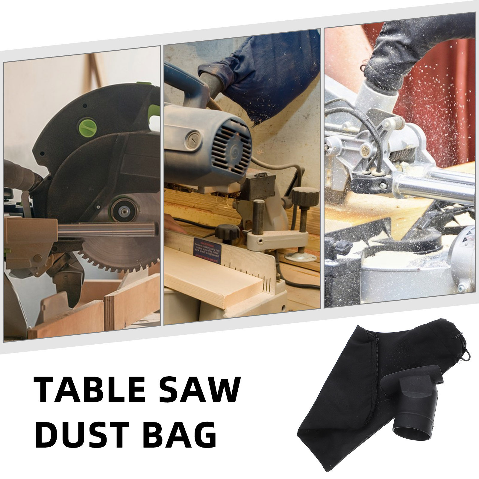 Kantong Pengumpul Debu Hitam U - Woodworking Power Tools ulasan dan harga