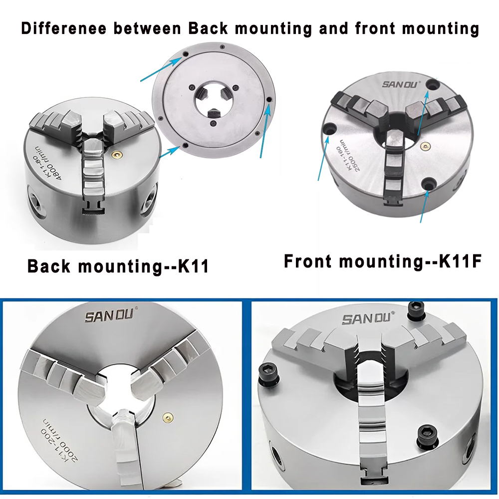 Chuck Mesin Bubut SANOU Self C - Woodworking Lathe Chuck ulasan dan harga